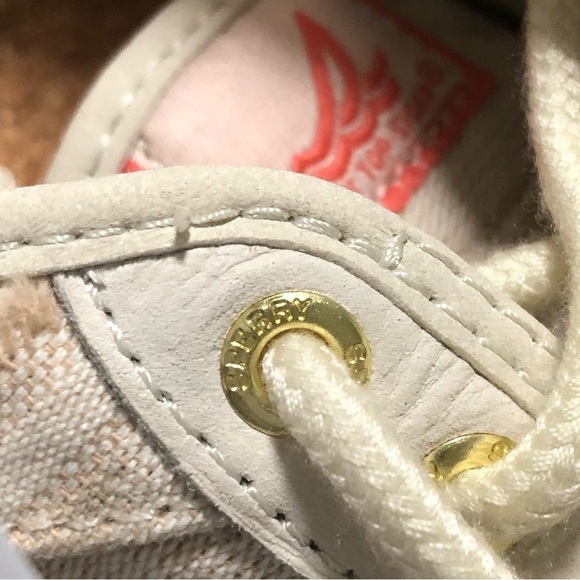 SPERRY TOP-SIDER Cream White Southwestern Pattern Women size - Picture 15 of 15